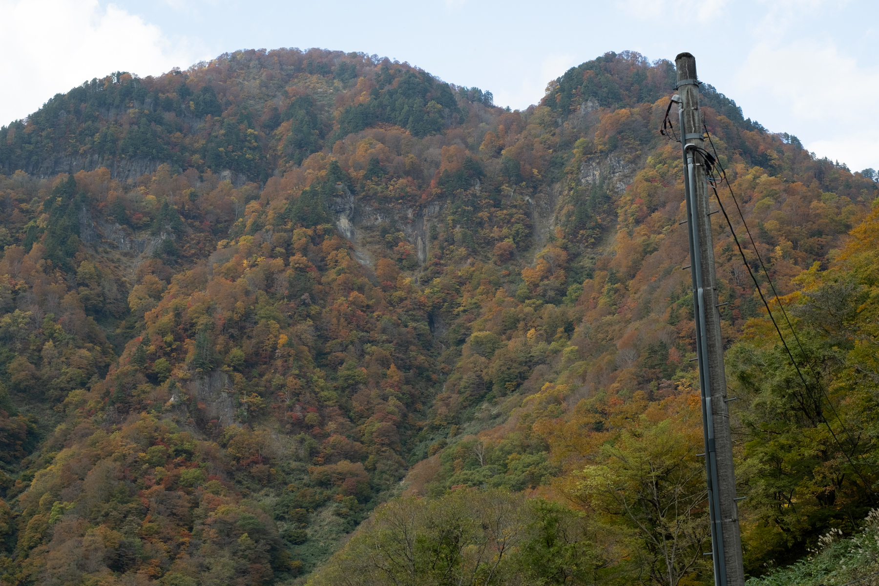 中宮温泉から見える風景